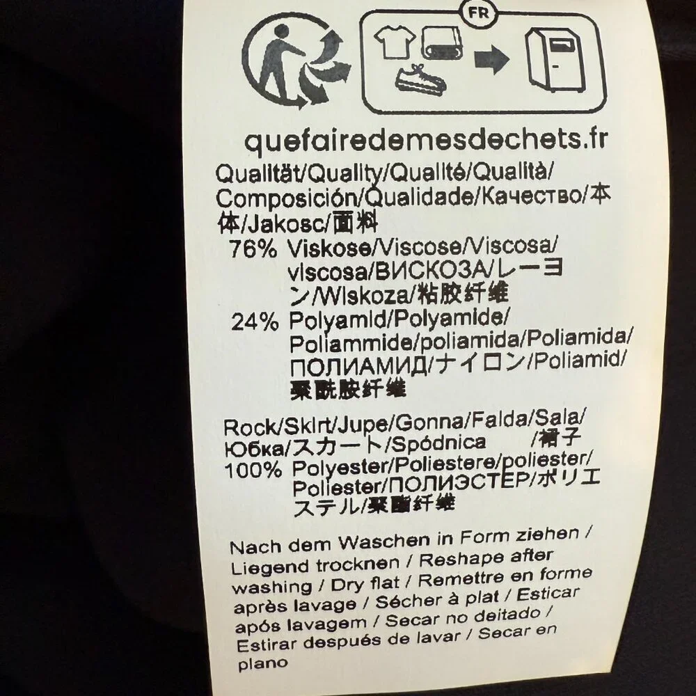 Hugo Boss Ferdola Mixed Media Midi Dress Women's XS Ivory Black Career Chic NWOT - Picture 15 of 16